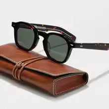High QualityTortoiseshell Round Frame Handmade Sunglasses