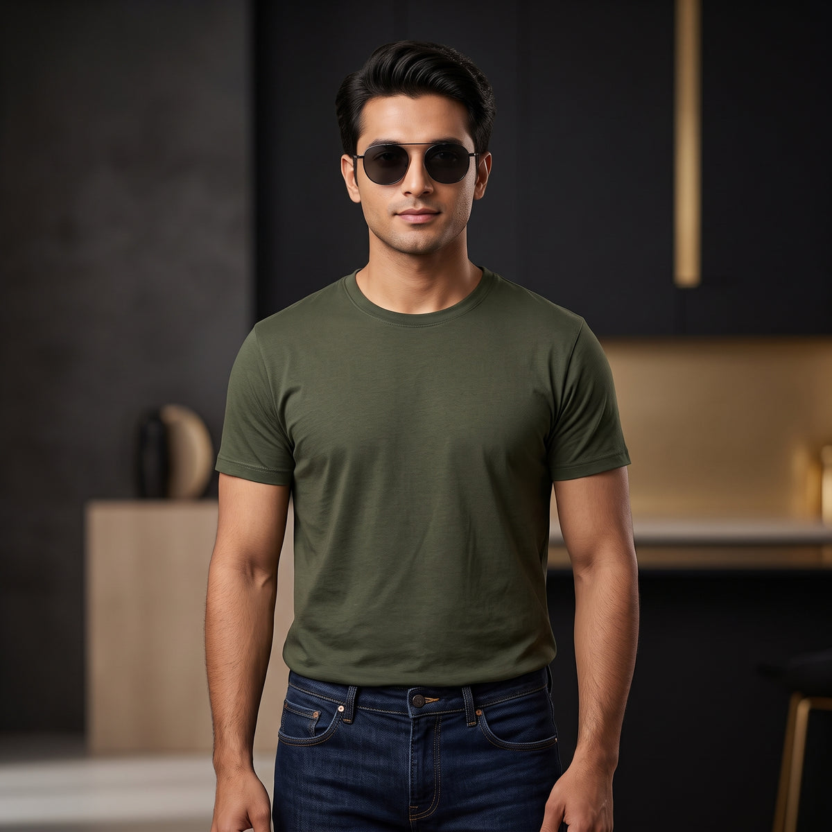 Fancy Slim Metal Frame Geometric Sunglasses – Lightweight, Stylish & Comfortable Daily Wear Shades