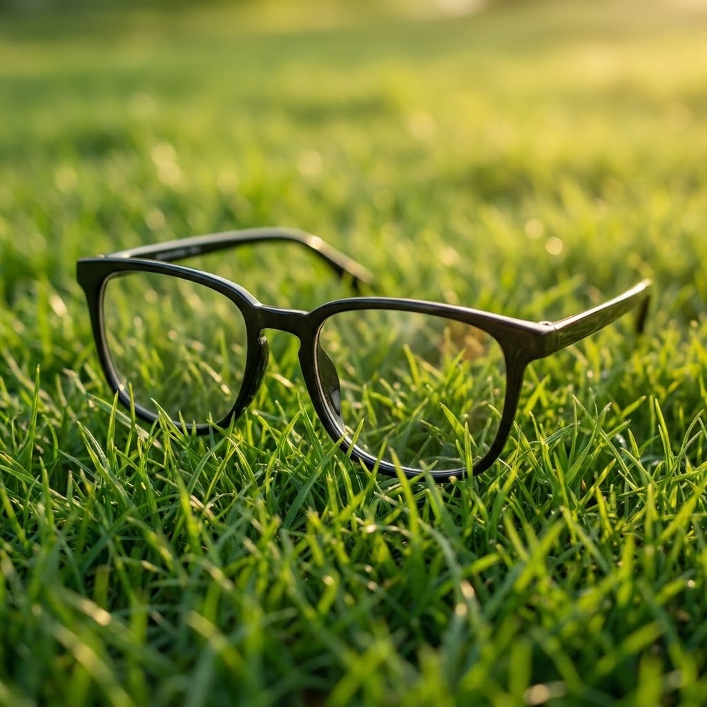 Clear Aura Premium Glossy Black Frame Glasses – Ultra-Stylish Clear Lenses for an Instant Smart Look
